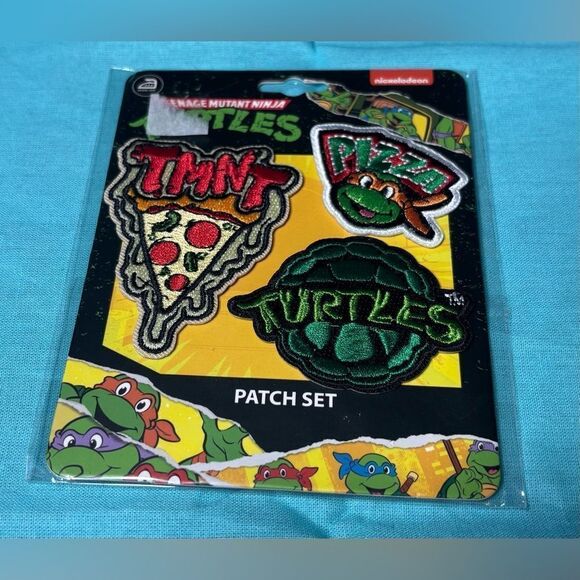3 TMNT Nickelodeon Iron on Patch Set NWT - Picture 1 of 6